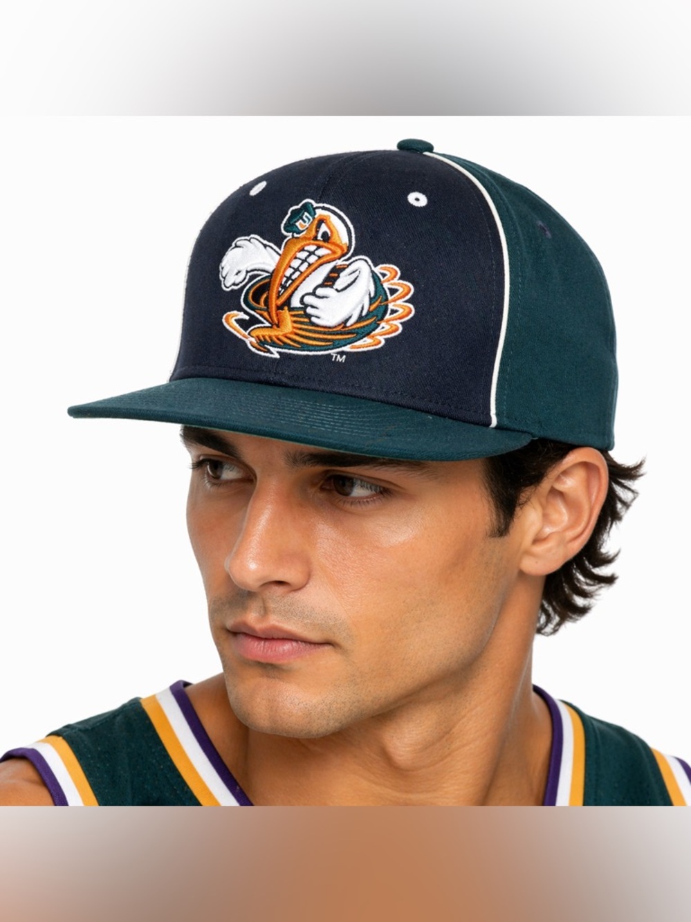 University Of Miami Hurricanes Size 7 1/2 Zephyr Brand Authentic Cap Hat GREEN